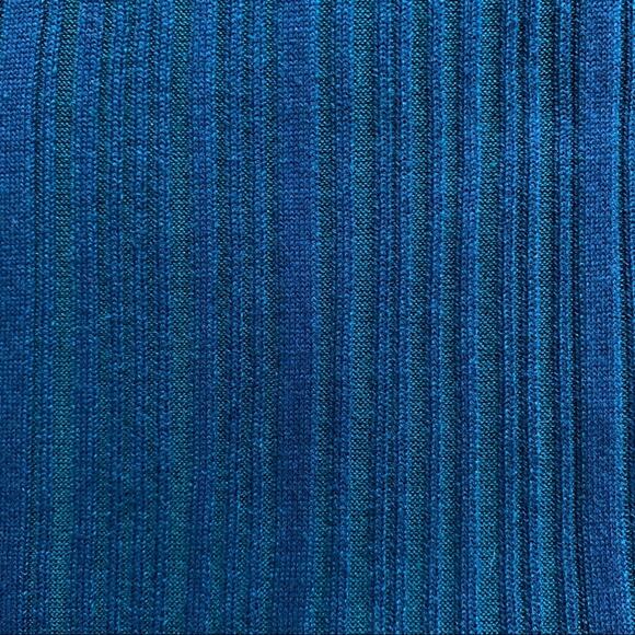 NEW Naadam Silk Cashmere Ribbed Knit Dress (Sz XS) Sleeveless Midi Maxi Blue - Picture 9 of 14